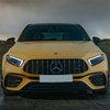CNWAGNER para Mercedes-Benz Clase A W177 A180 A200 A220 2019+ Barra vertical AMG GT Modificación de parrilla de rejilla media