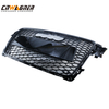 CNWAGNER Custom Glossy Black Car Grills Mesh Parachoques delantero Car Grille Mesh Front Car Grille Guard para Audi B8