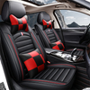 CNWAGNER Funda protectora de cuero para asiento de coche de diseño de lujo Nuevo diseño Juego completo Fundas para asiento de coche Fundas universales para asiento de coche
