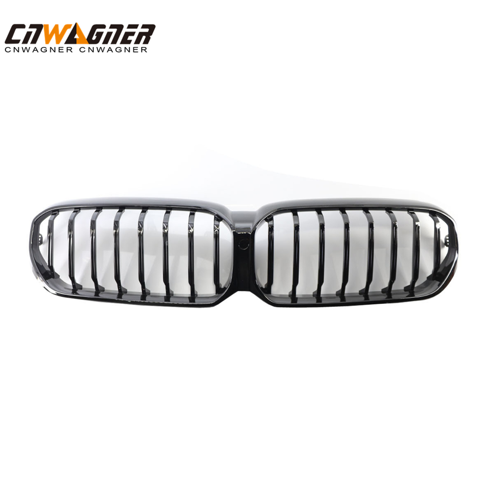 CNWAGNER, parrillas de coche negras brillantes personalizadas, rejilla de malla para parachoques de coche, protector de rejilla frontal de malla para BMW 5 Series G30 G38 20-21