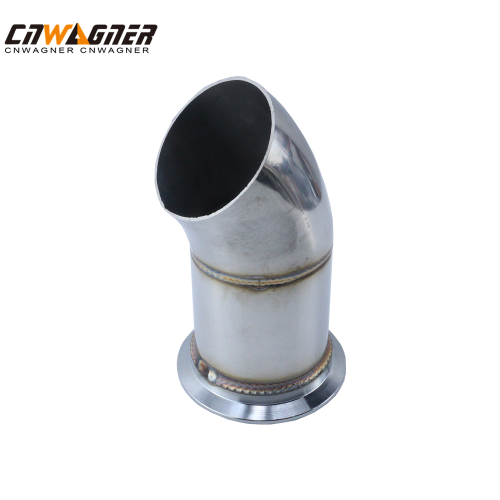 CNWAGNER Tubo de escape de acero inoxidable para motocicleta, curling para motocicleta universal